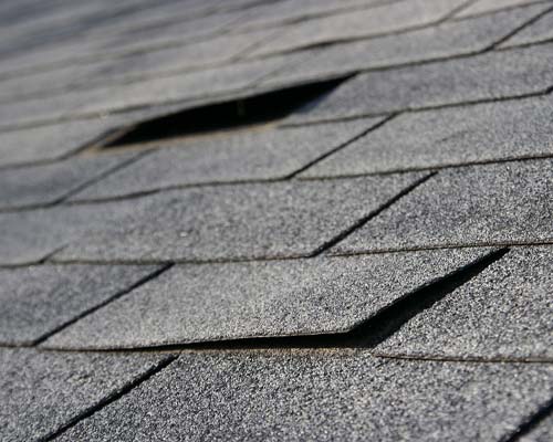 Storm Damaged roof